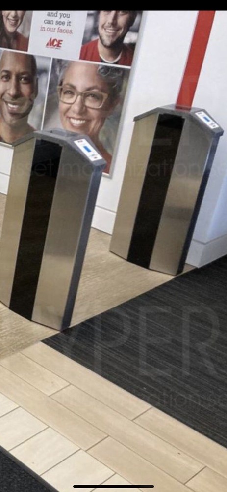 4-Designed Security Inc ES8500 MID SIZED OPTICAL ACCESS CONTROL TURNSTILES