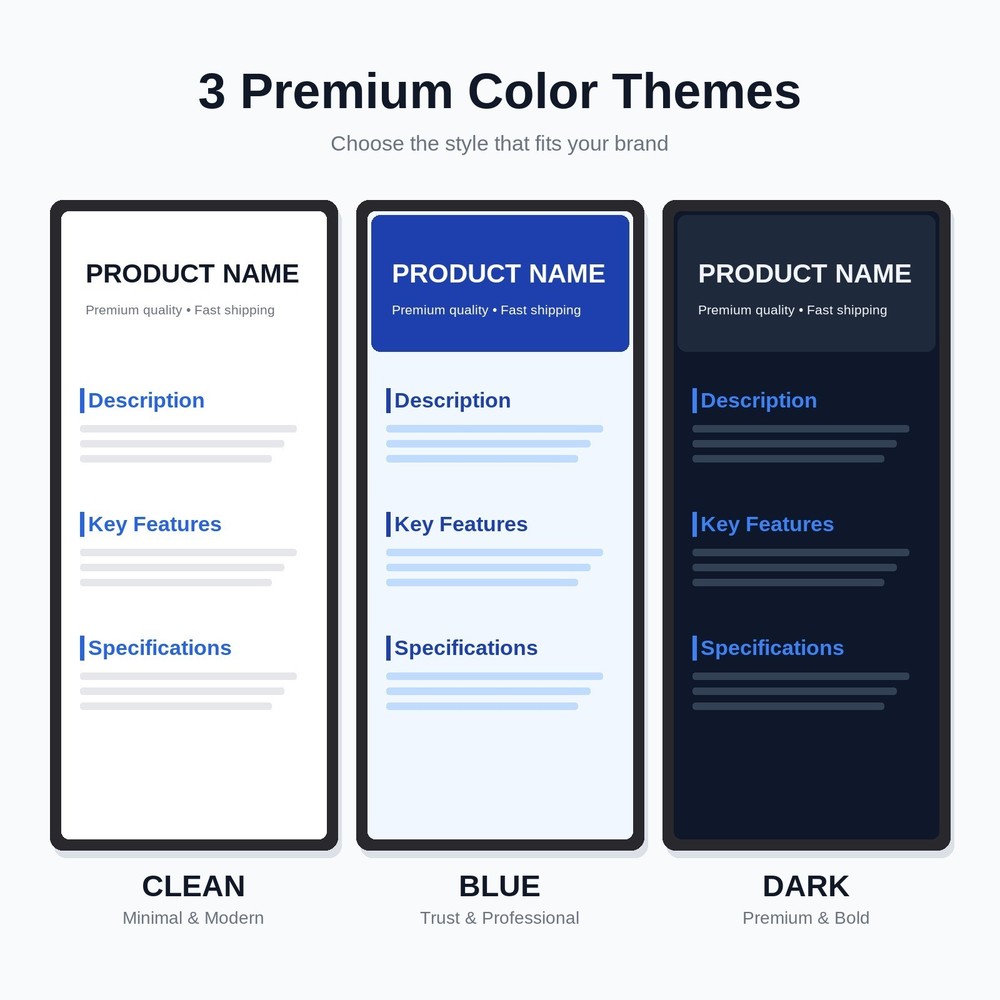 eBay Template HTML | Boost Sales | Fast Digital Delivery | Mobile Ready | #01