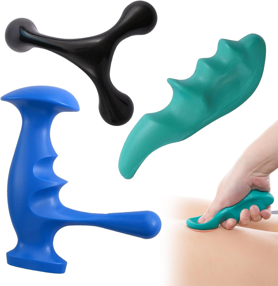 Manual Trigger Point Massage Tool and Thumb Saver for Full Body Deep Tissue M...