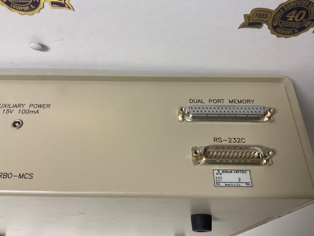 EG&G ORTEC Turbo-MCS model 914 TURBO-MCS Multichannel Analyzer Inputs Outputs