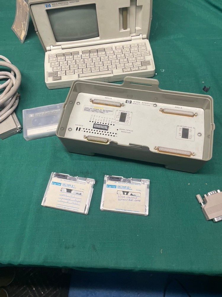 Hewlett Packard HP 4951A protocol analyzer with accessories 18180A interface