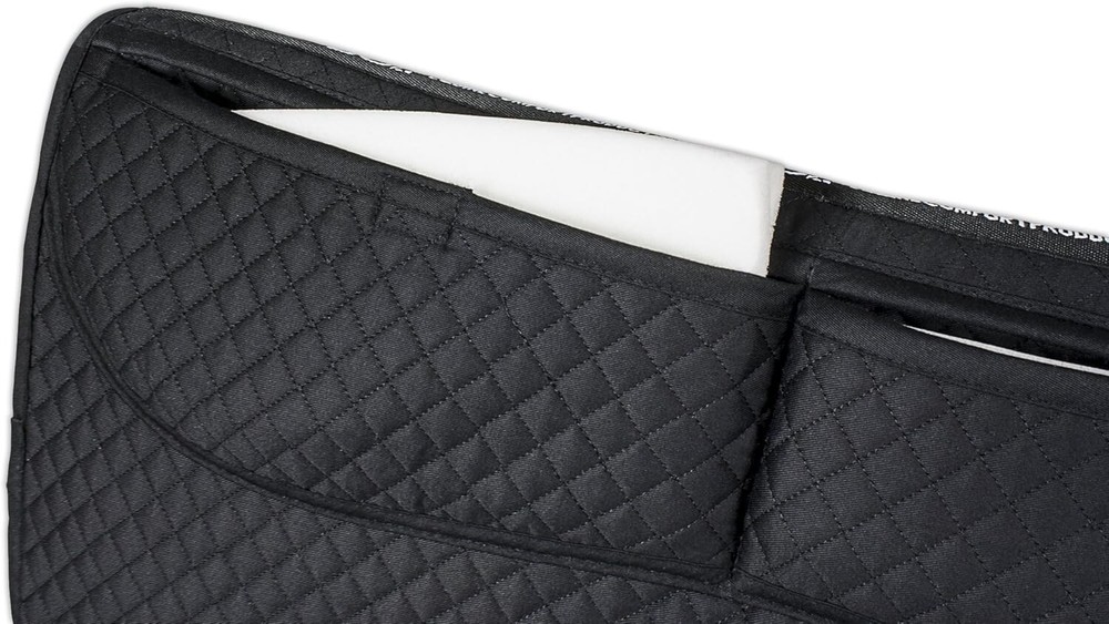Machine Washable Equine Saddle Pad with Adjustable Shims for Optimal Fit - 2 lbs