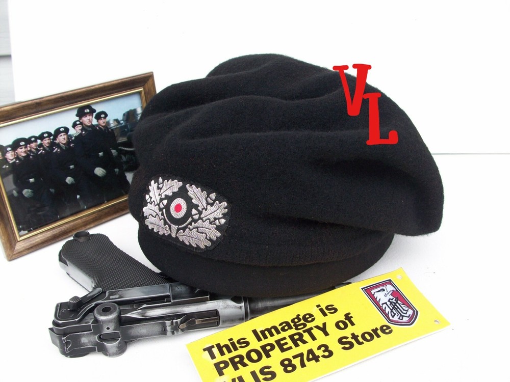 WW2 GERMAN PANZER BERET WITH SMALL COVER, NICE REPLICA!!!.
