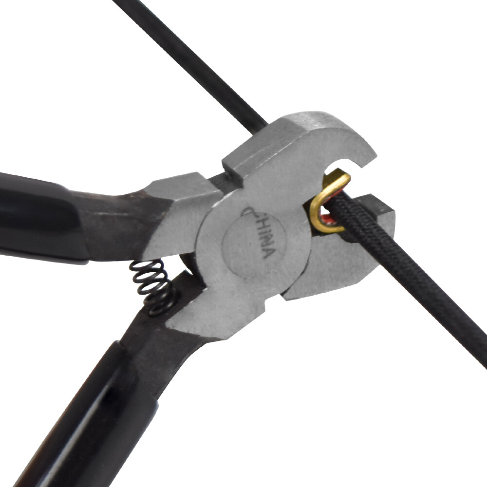 Archery Nock Pliers Set + 4 String Nocking Points + Bow T Square Blue