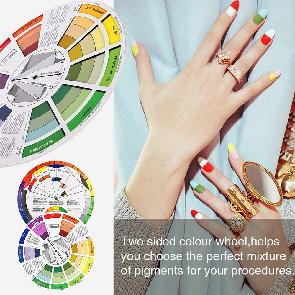 Creative Color Wheel, Paint Mixing Learning Guide, Art Class Teaching Tool for M
