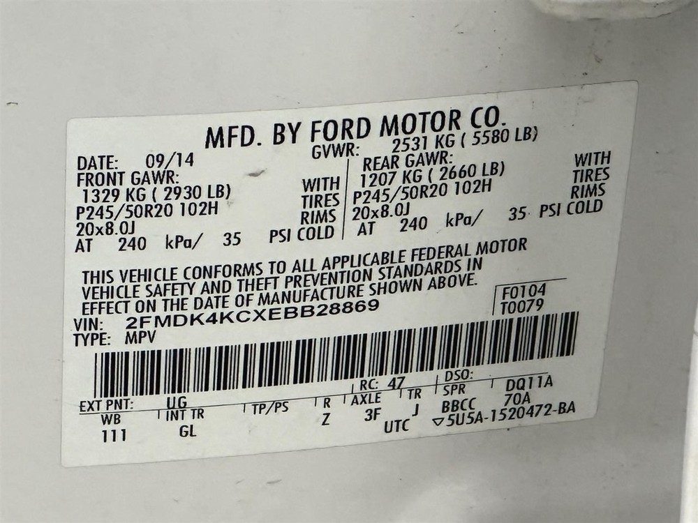 Camera/Projector Radar Unit Rear Fits 13-19 FLEX 2729467