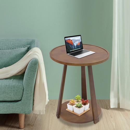 50x60cm Round Side Table, Side Table for Small Spaces, Modern Couch End Table