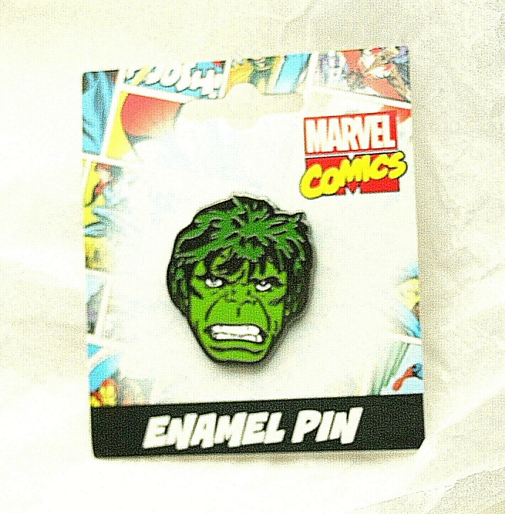 Marvel Comics Incredible Hulk Logo Enamel Pin New NOS MOC 2017 Lapel Hat