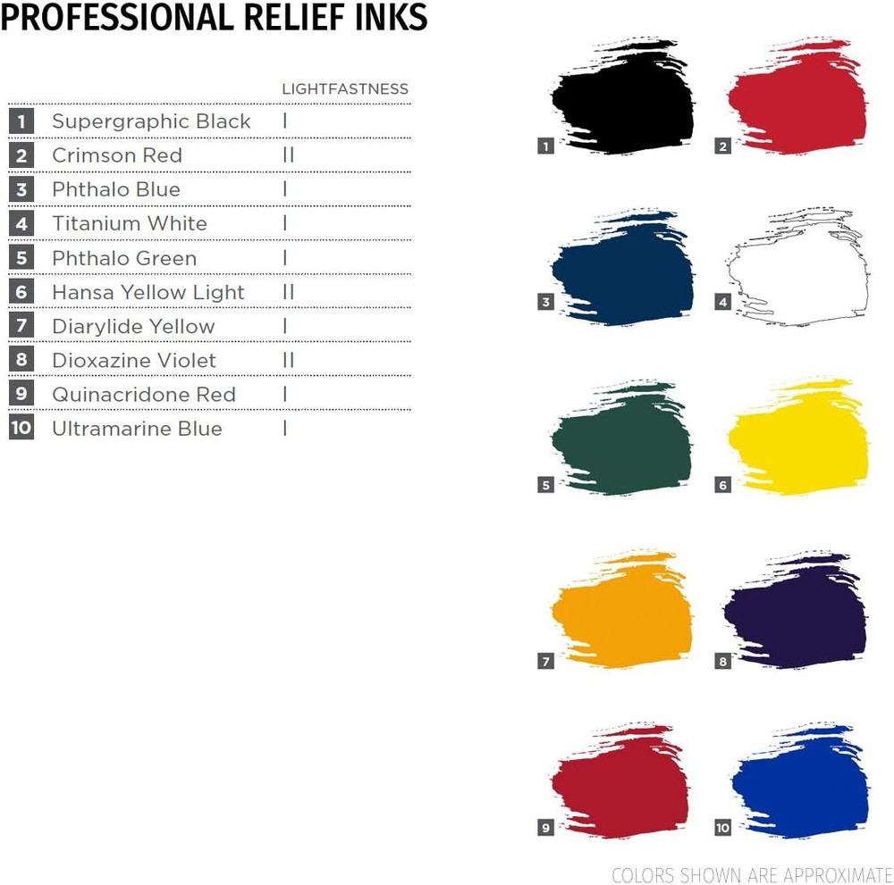 Professional Relief Ink Supergraphic Black 16OZ