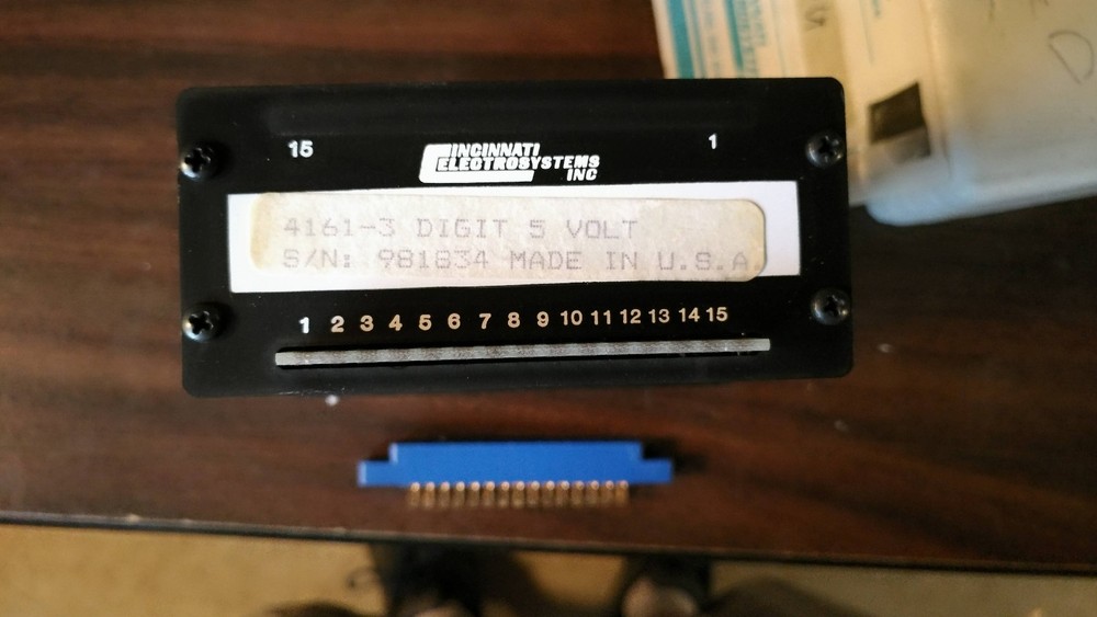 Cincinnati Electrosystems Model 4161 BCD to 7 Segment Panel Display 3-digit