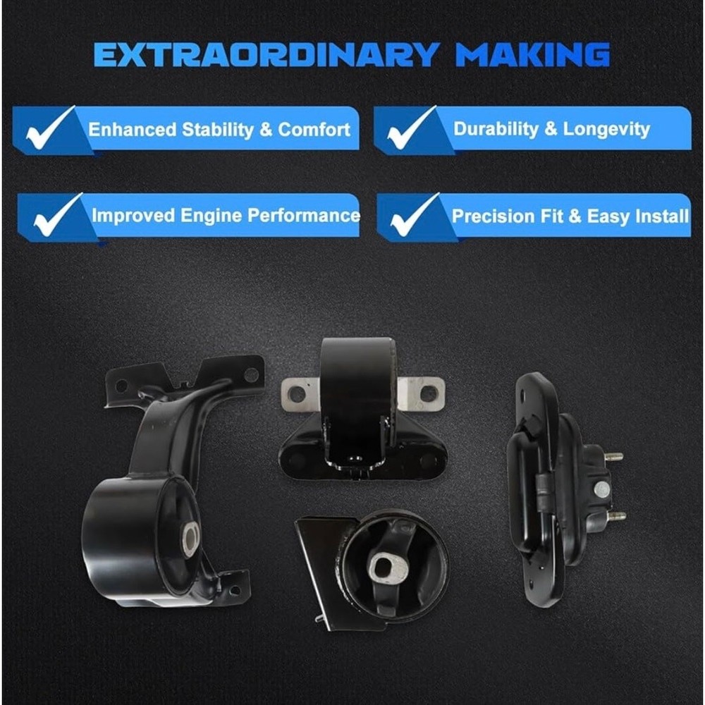 Engine Motor Mount Set 4Pcs