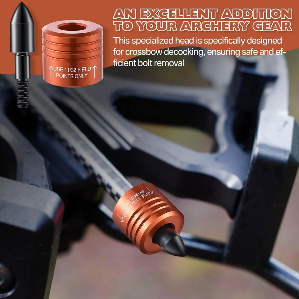 2 Pack Crossbow Bolt Decocking Point Crossbow Arrow Release Tip
