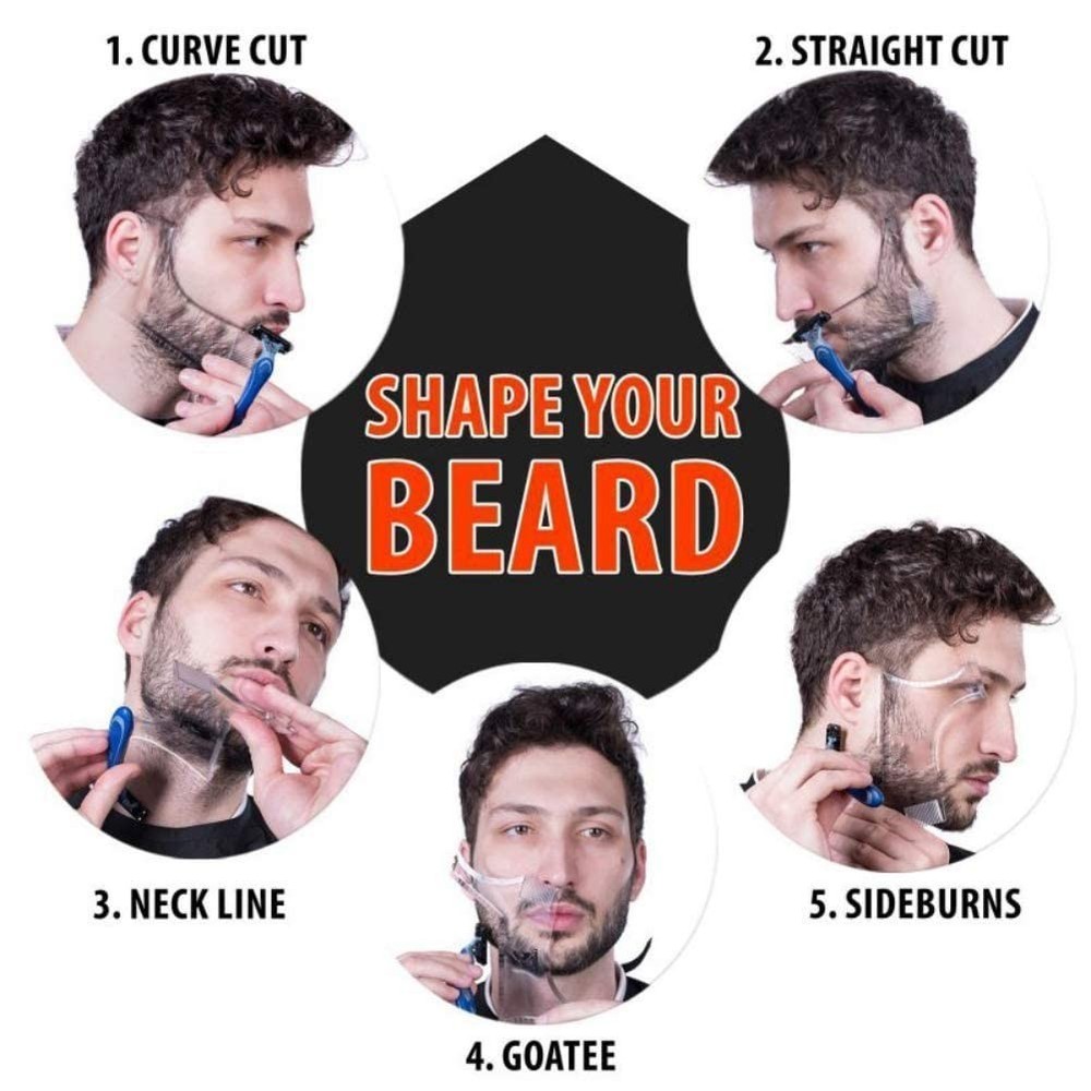 Men’s Beard Styling and Shaping Tool with Comb for Precise Edging NEW