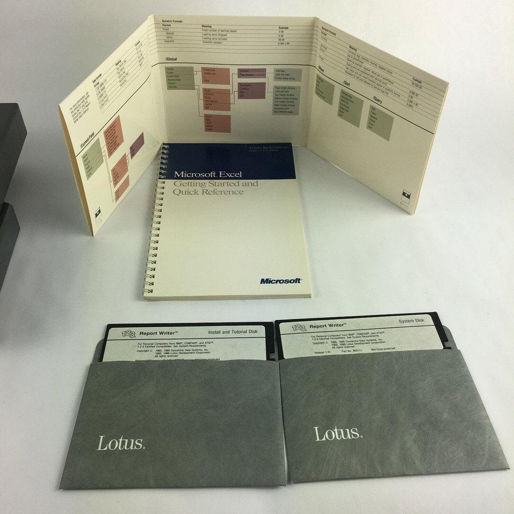 123 Report Writer Disks Quick Reference Customer Assurance Plan Lotus
