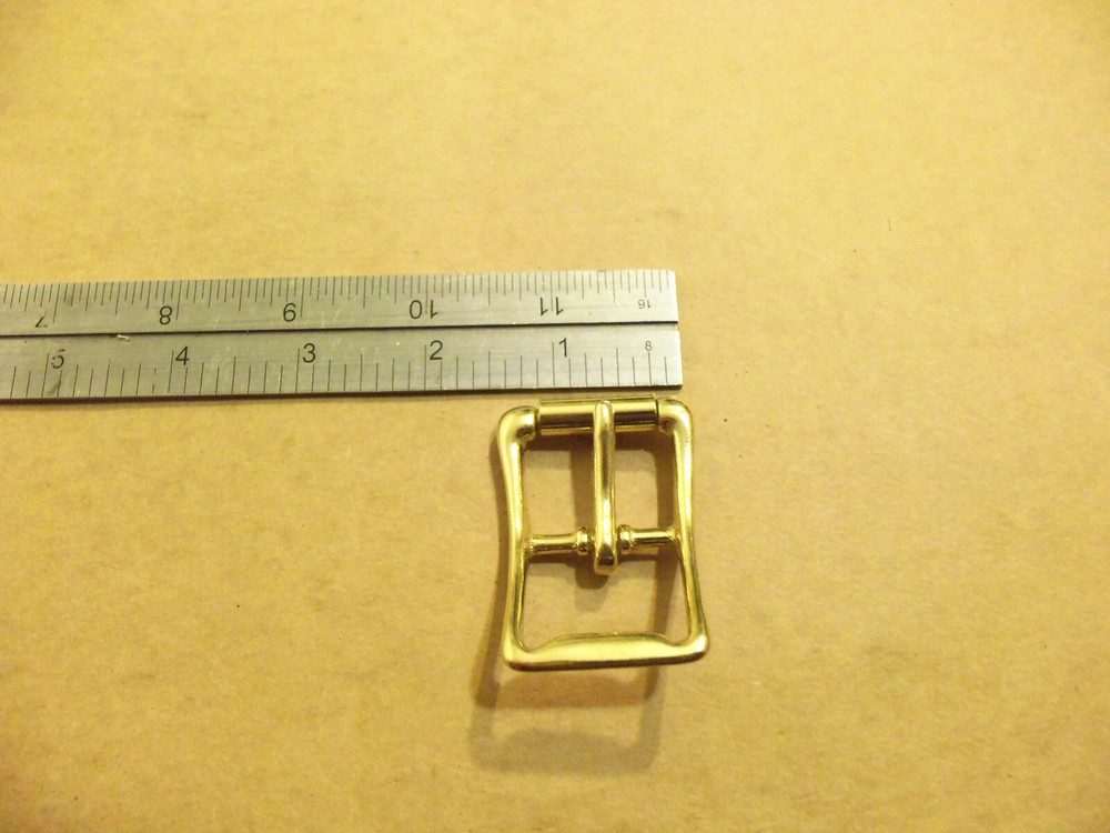 1" Solid Brass Middle Bar Roller Buckle (Pack Of 5)