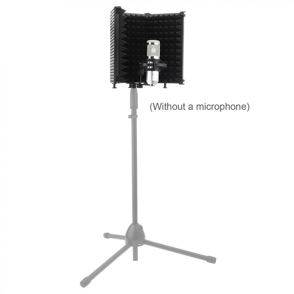 Microphone Isolation Shield Studio Mic Sound Absorbing Foam for Recording Studio