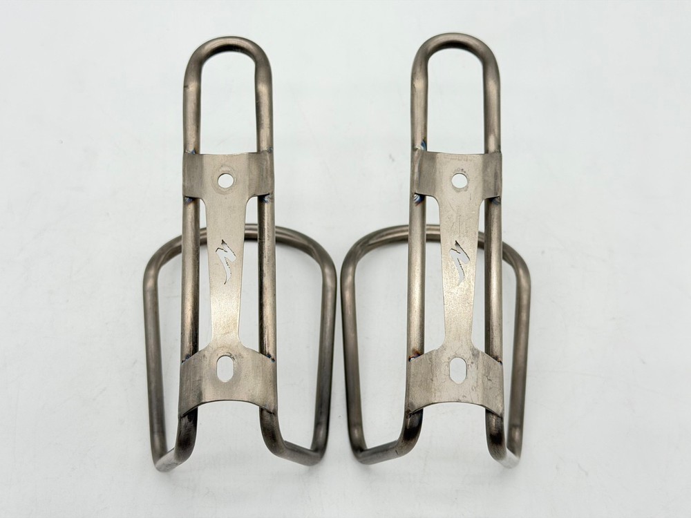 Specialized Titanium Water Bottle Cage Pair (2) - Very Rare!!