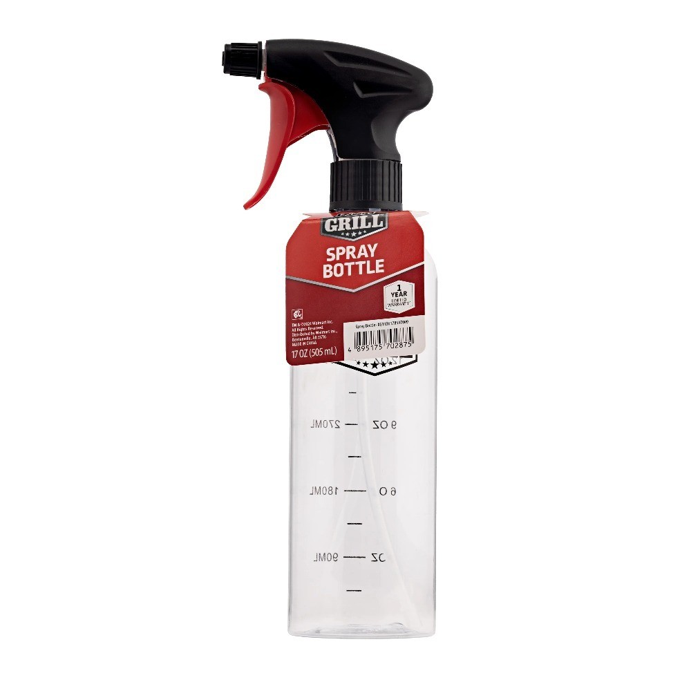 4 Pack 17oz Empty Plastic Spray Bottle Refillable Container for Cleaning