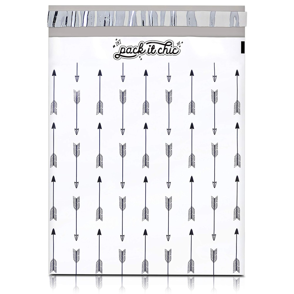 - 10X13 100 Pack Arrows Pattern Poly Mailer Envelope Plastic Custom Mailing &...