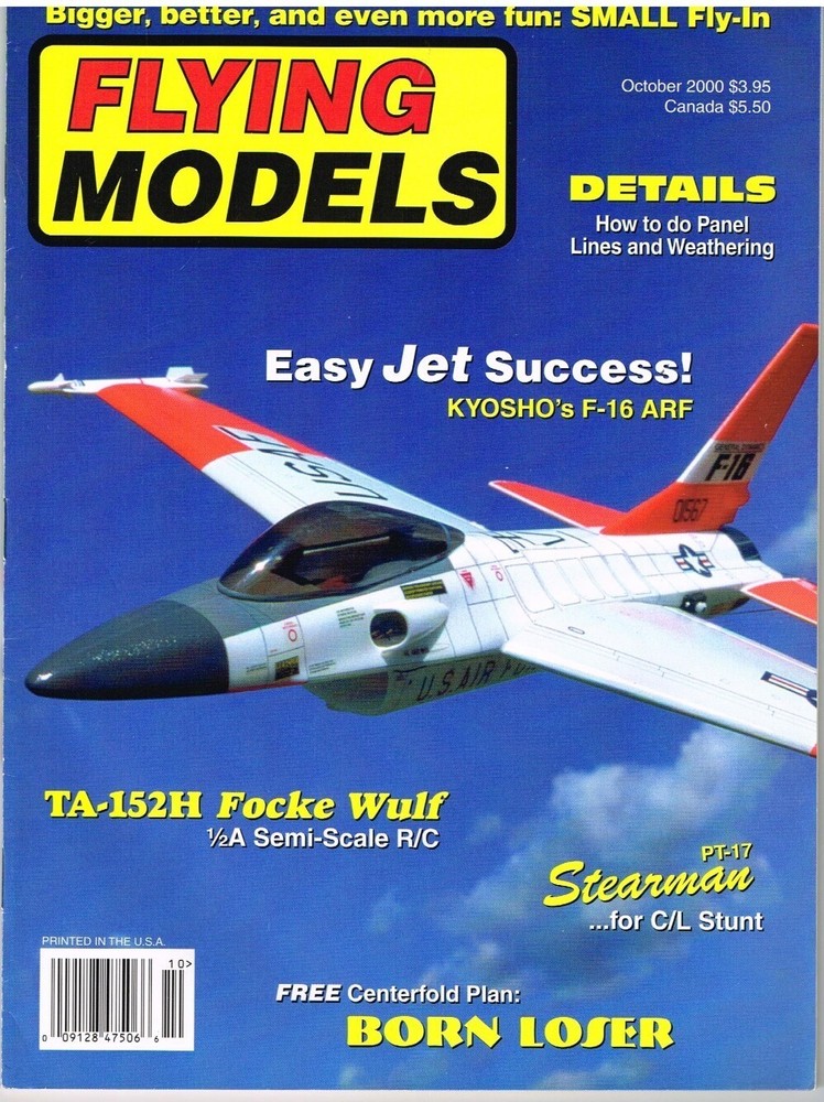 FLYING MODELS Magazine October 2000 TA-152H: RC 1/2A scale by