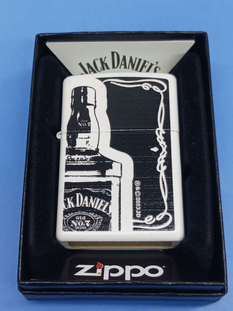 Zippo White Matte Jack Daniel's Lighter 28252
