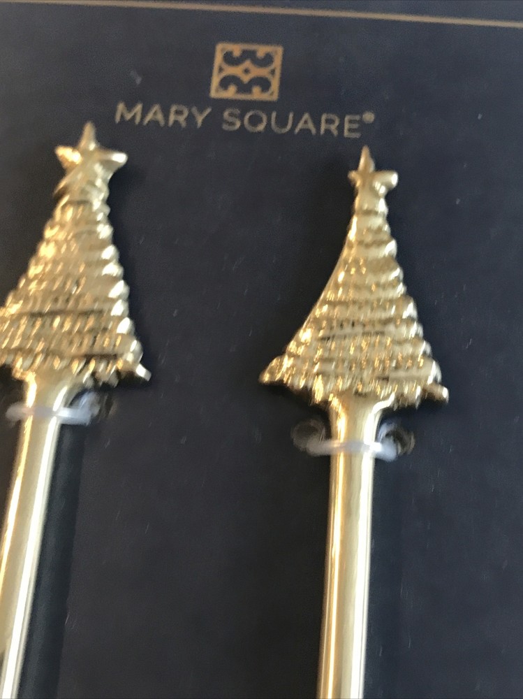 2 Pcs Mary Square Home Dip Spoon Set, NEW