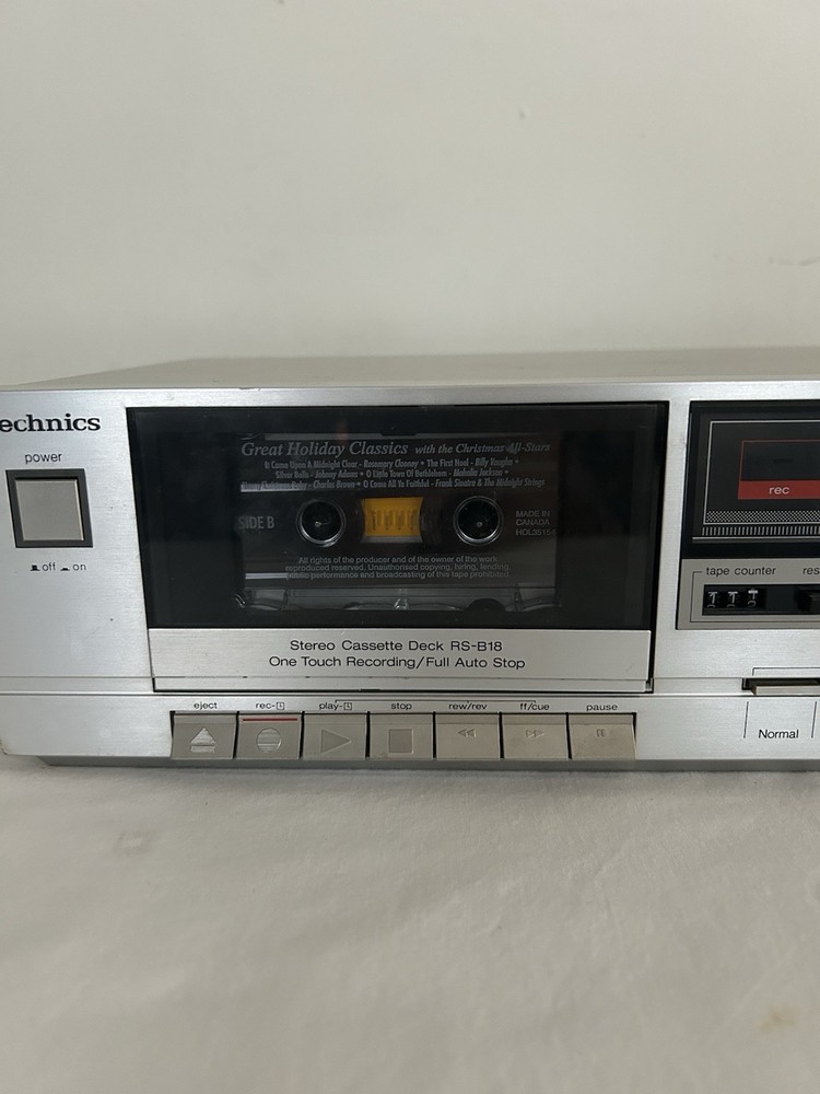Technics RS-B18 Cassette deck Silver Edition TESTED WORKING Decent Condition