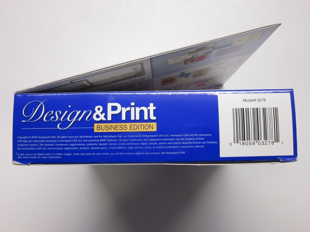 MySoftware Design & Print Business Edition For (Windows 98 ME 2000 XP)