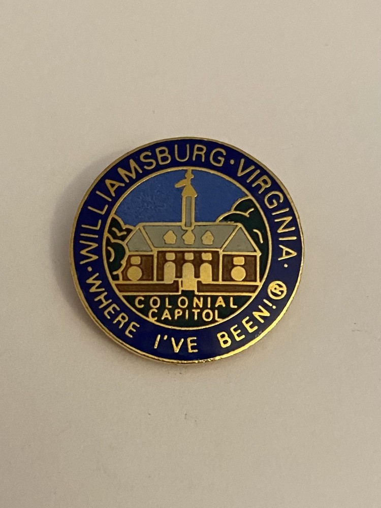 Williamsburg Virginia Where I’ve Been Lapel Pin P146