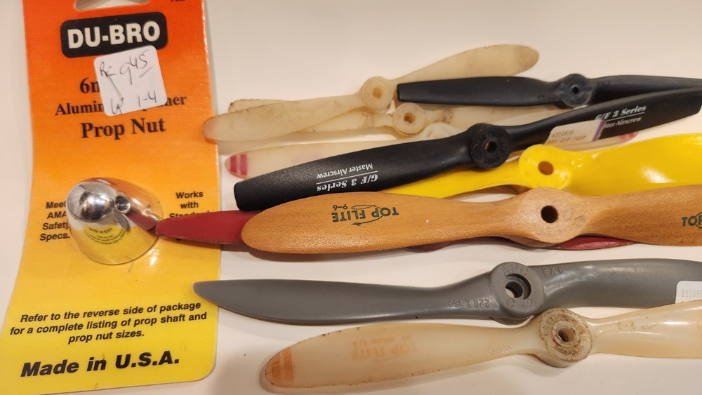 Model Airplane Assorted Propellers and Spinner