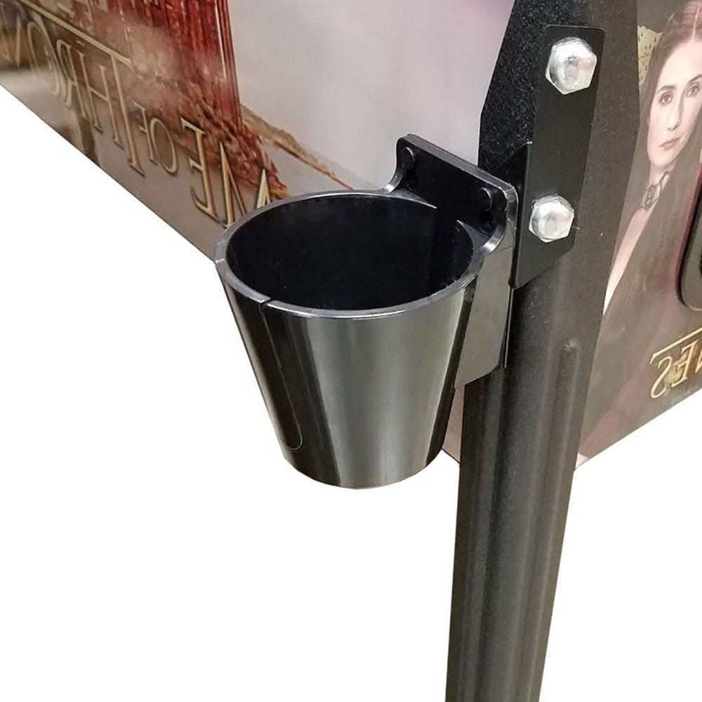 PinGulp Pinball Beverage Caddy Premium Left - Gloss Black
