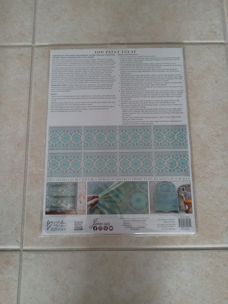 Iron Orchid Designs Paint Inlay "Morocco"