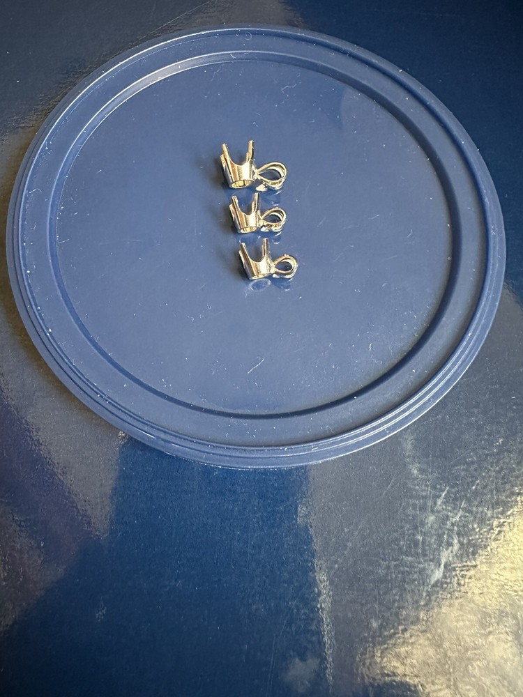 0.75ct 14K White gold round 4 prong pendant setting solid base pendant mounting