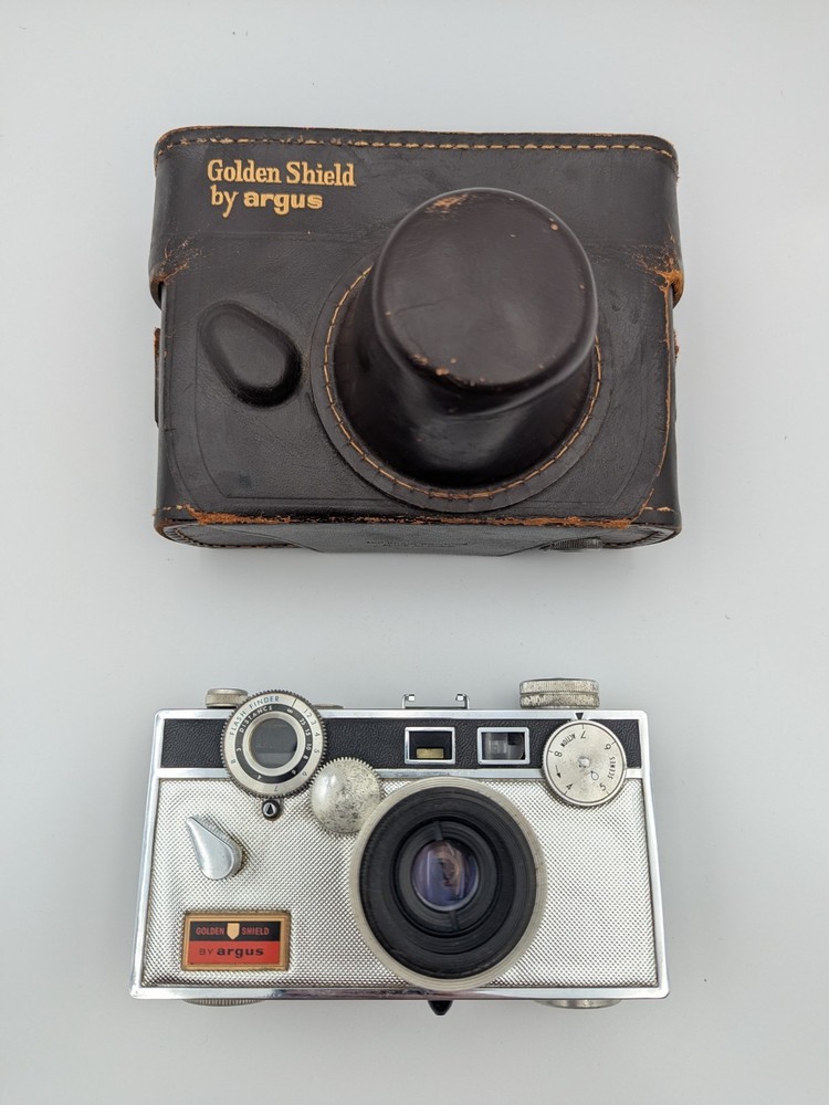 Vintage Argus Golden Shield Argus Brick Camera w/ Case