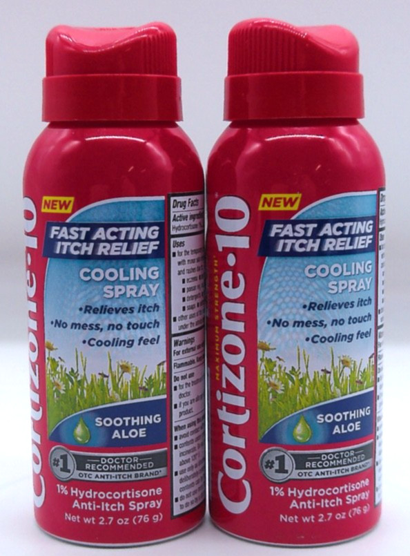 2Pk- Cortizone 10 Cooling Spray, 2.7 Oz. Each, Exp. 11/26