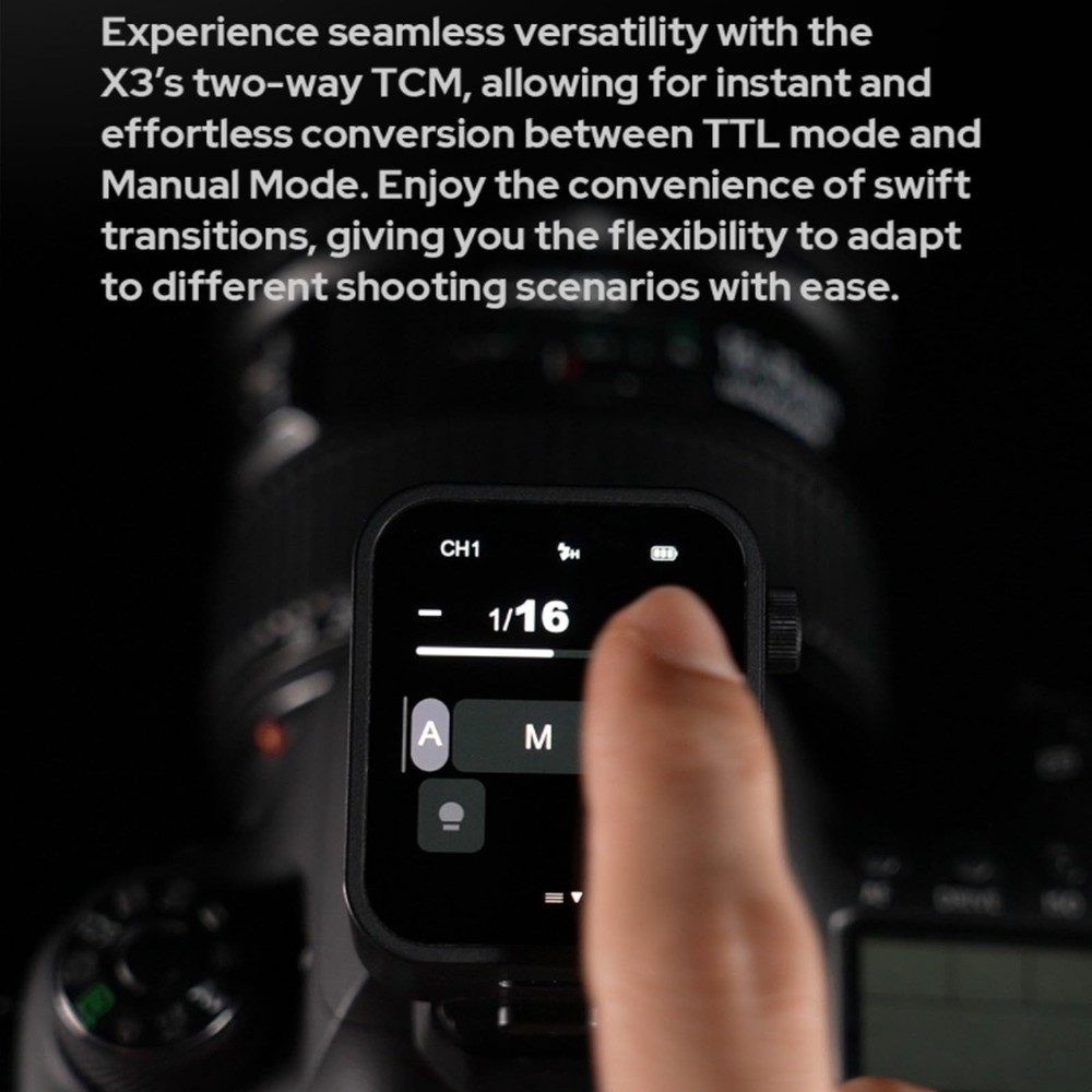 Godox X3-N TTL 2.4G Wireless Touchscreen Transmitter Flash Trigger For Nikon