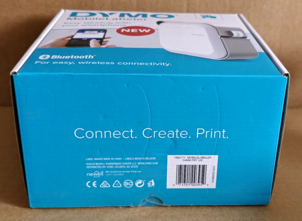 DYMO MobileLabeler Label Maker with Bluetooth - 1982171 - NEW - Open Box