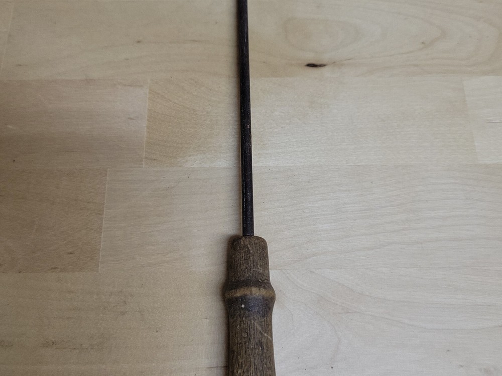 Vintage Soldering Iron Copper Hand Wood Handle