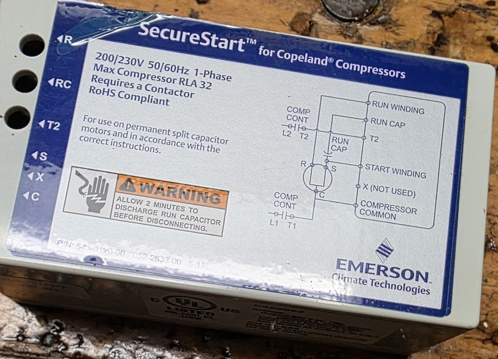 Emerson SecureStart Soft Start Kit – 543‑0120‑00 – OEM Compressor Start