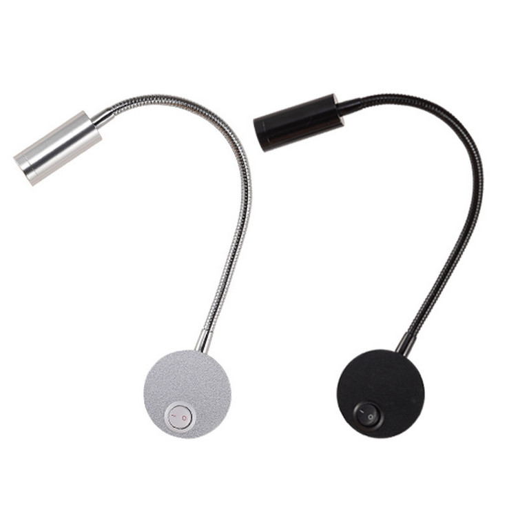 3W Gooseneck Led Wall Sconce Lamp Adjustable Flexible Home Bedside Reading Light