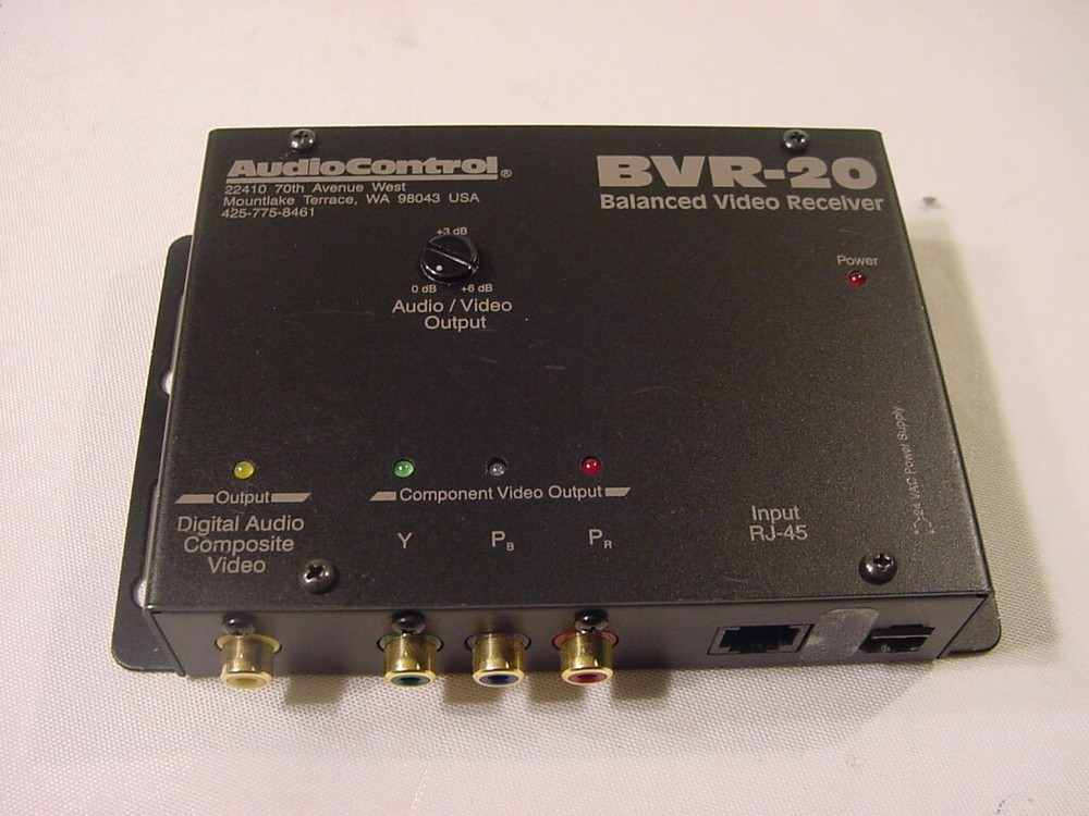 AUDIO CONTROL BALANCED VIDEO RECEIVER BVR-20 - UNIT ONLY