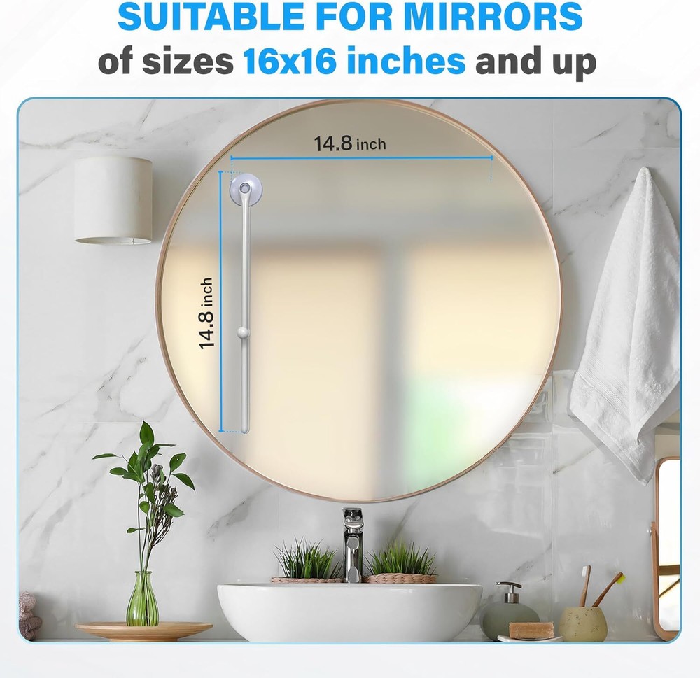 Bathroom Mirror Squeegee, Mirror Defogger