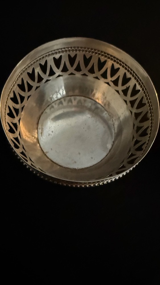 Gorham Sterling Silver Cut Work String Holder Beaded Rim 1891 for J.E. Caldwell
