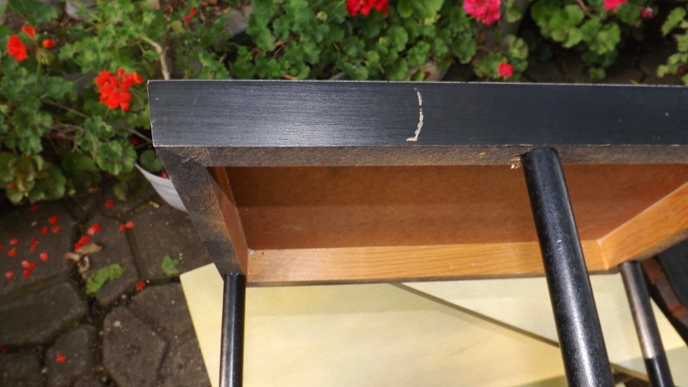 Very 1950s Mid Century Modern Pair 2 Tier Tri-Angle & Square Step End Tables