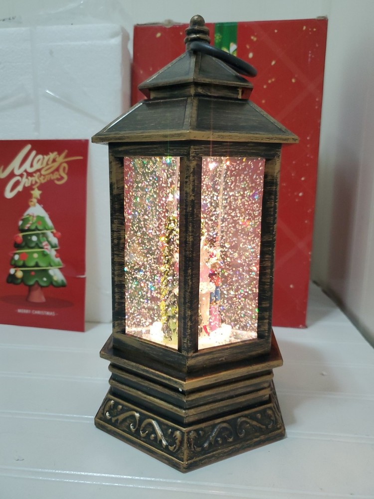 Musical Christmas Snow Globe Lantern Lighted Nutcracker Suite Scene Christmas