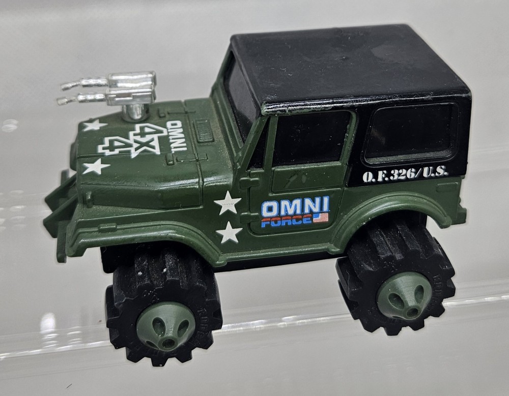 1982 LJN ROUGH RIDERS 4x4 JEEP Omni Force - Runs & Lights work !!