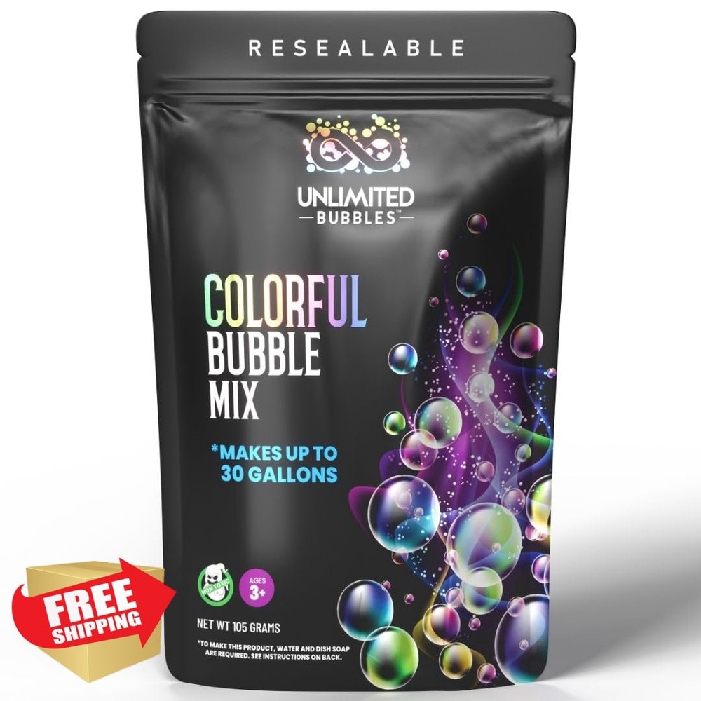 Bubble Powder Refill Mix Makes 30 Gallons DIY Bubble Solution