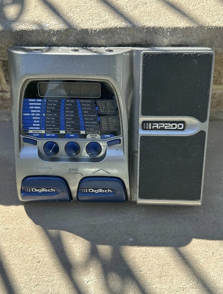 Digitech RP-200 Modeling Multi-Effects Guitar Pedal No power Cord