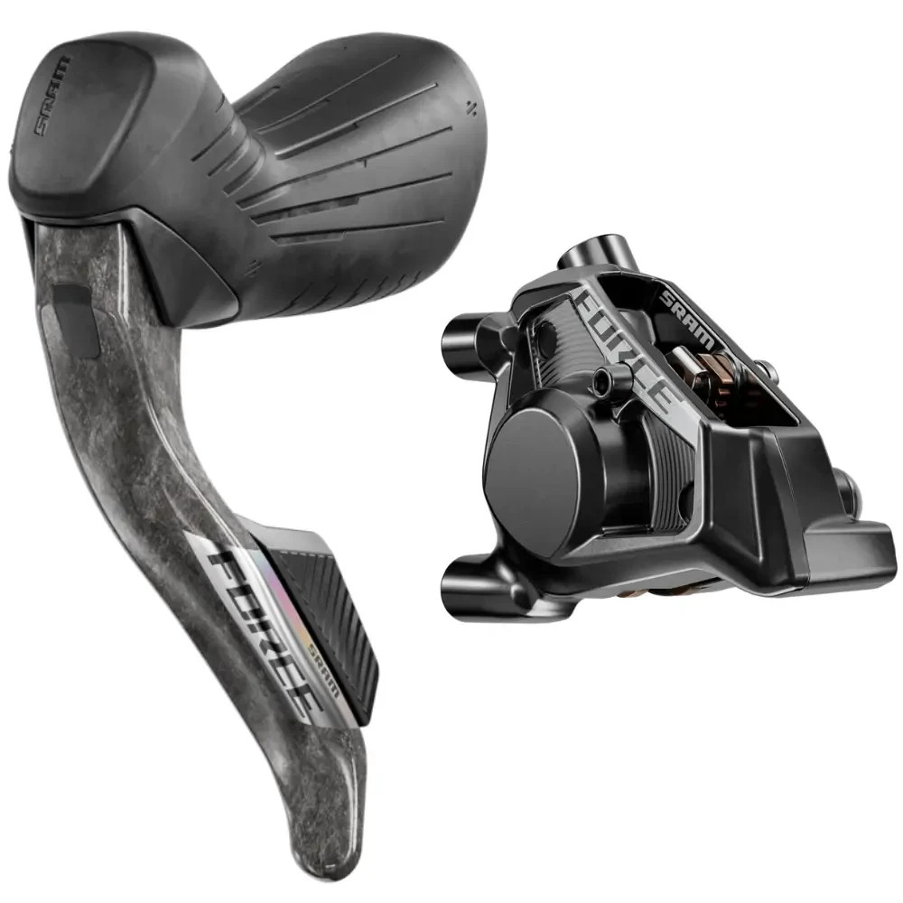 SRAM Force E1 AXS Hydraulic Shift-Brake Levers with Calipers. Flat Mount