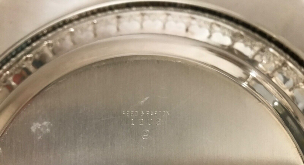 REED & BARTON #1202 Silver Plated 10” Round Serving Bowl